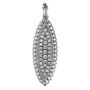 Dyrberg/Kern Rikarina Swarovski crystal and chain pendant silver